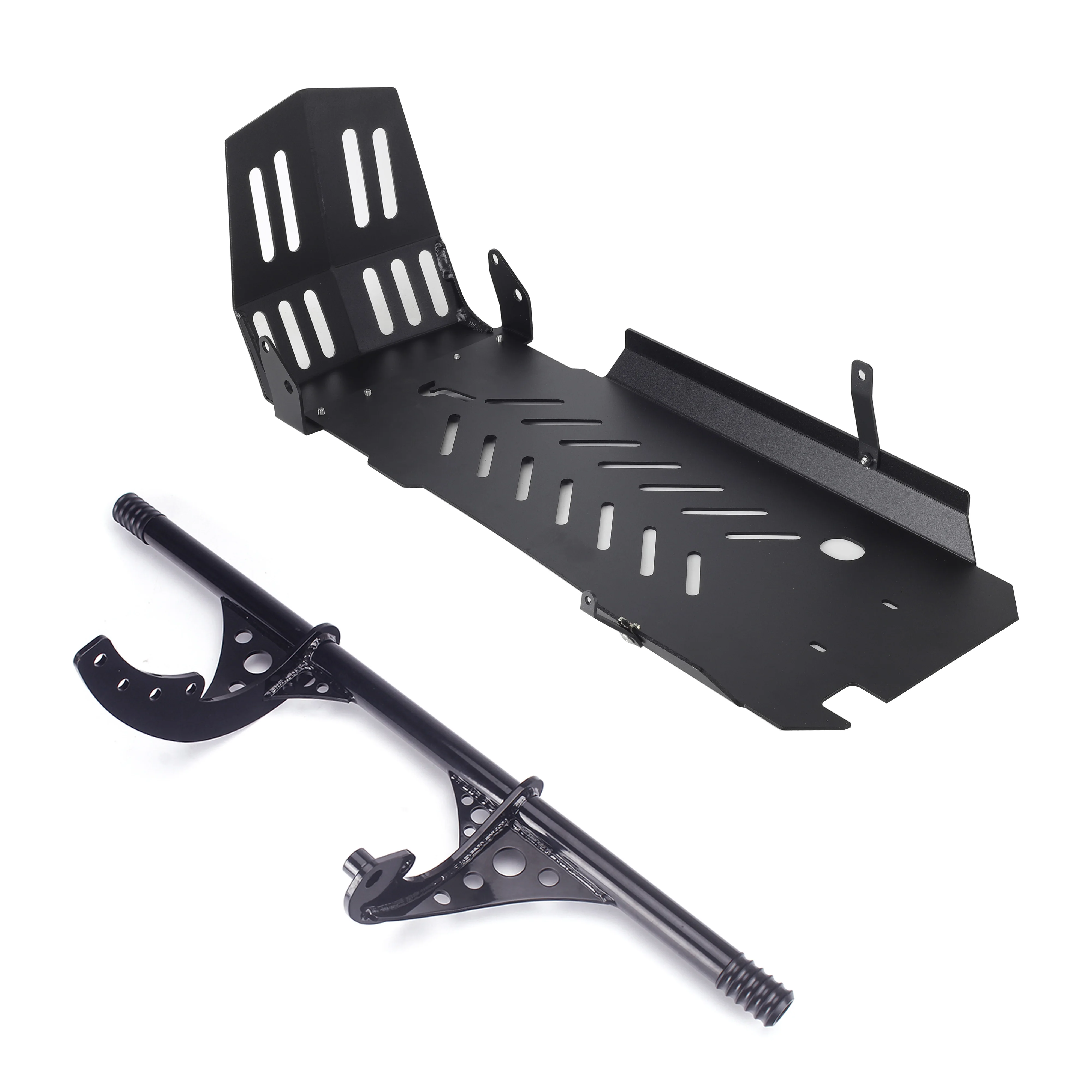 

Motorcycle Engine Guard Crash Bar Frame Slider with Skid Plate Chassis Protection Cover for Harley Softail FXBB FXLR FXLRS 2018+