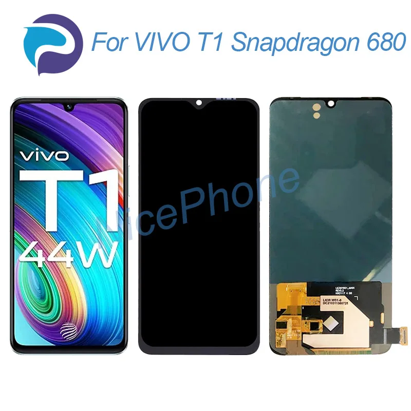 

for VIVO T1 Snapdragon 680 LCD Screen + Touch Digitizer Display 2404*1080 For VIVO T1 44W LCD Screen Display