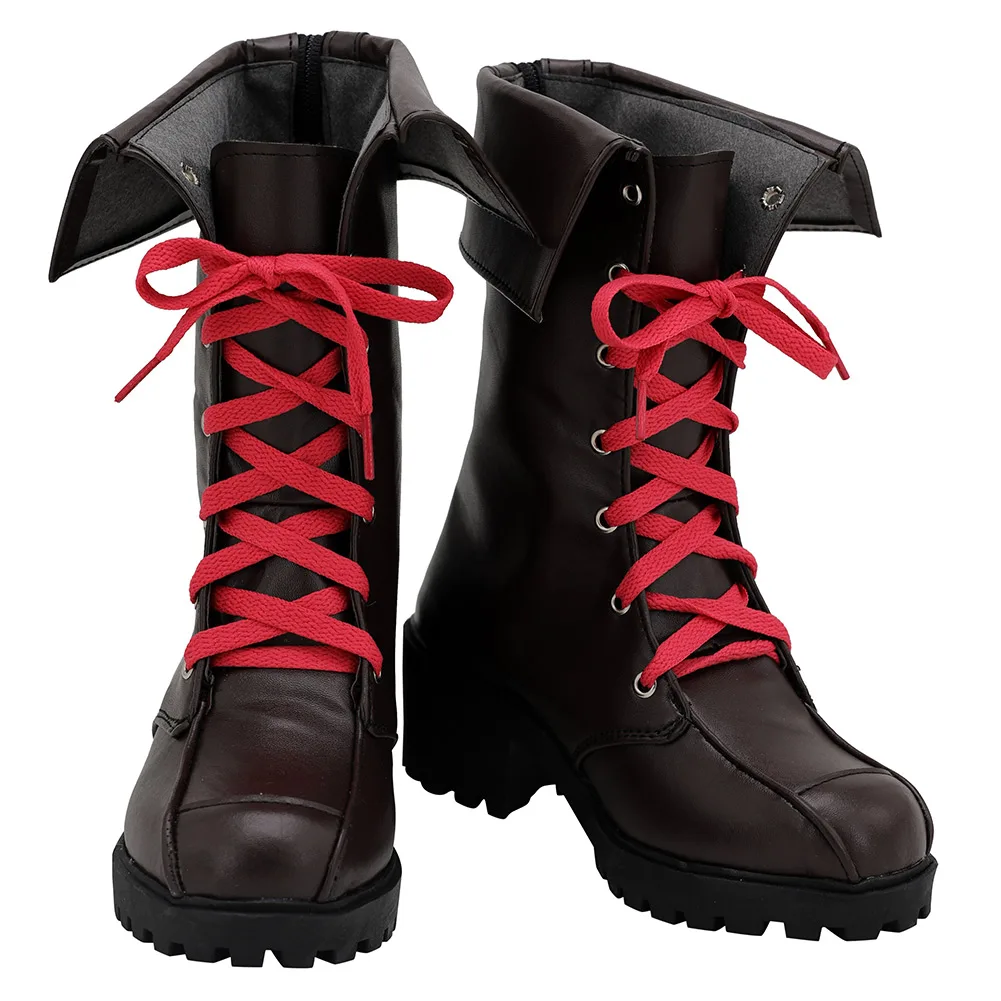 Game LoL Jinx Cosplay Shoes Boots Custom Made Disguise Boots Adult Femlae Halloween Roleplay Costumes Accessory