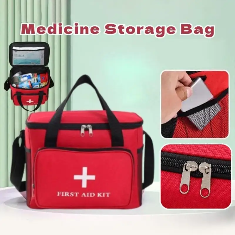 Handheld Large Capacity Epidemic Prevention Bag, Portable Emergency Bag, Household Regular Medical Supplies Storage