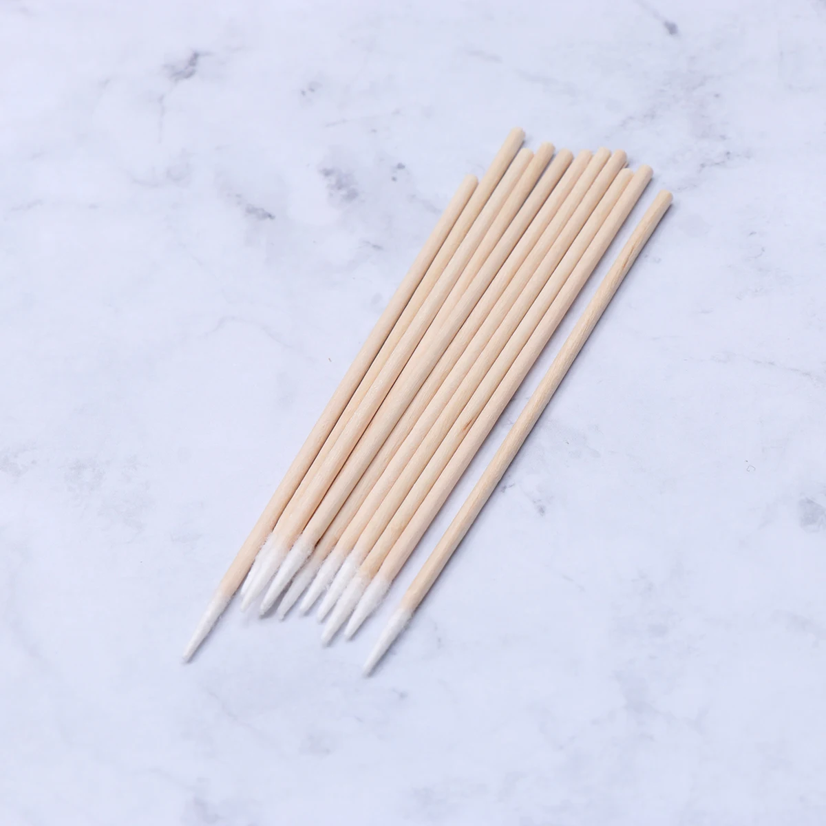 

200pcs Cotton Single Cotton Swab Pointed Head Disposable Non Linting Clean Sanitary Eyeliner Salon Hospital Home Use