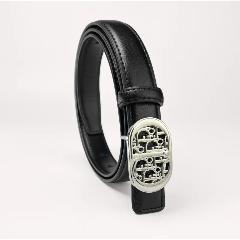 Fashionable Light Luxury High-end man Belt Metal Retro Letter Simple Design Trendy and Versatile Business Belt