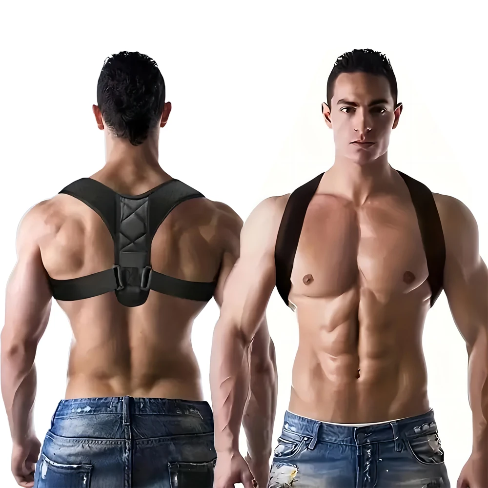 Cinturón corrector de postura de espalda Corrector de jorobado hombres y mujeres adultos cinturón corrector de postura sentado hombro espalda recta