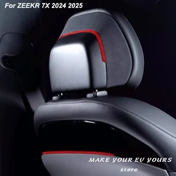 Zeekr 7X 2024-2026용 자동차 시트 뒷면 금속 장식 보호 스티커 인테리어 액세서리