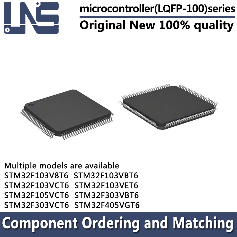 STM32F103V8T6 STM32F103VBT6 STM32F103VCT6 STM32F103VET6 STM32F105VCT6 STM32F303VBT6 STM32F303VCT6 STM32F405VGT6 LQFP-100 MCU