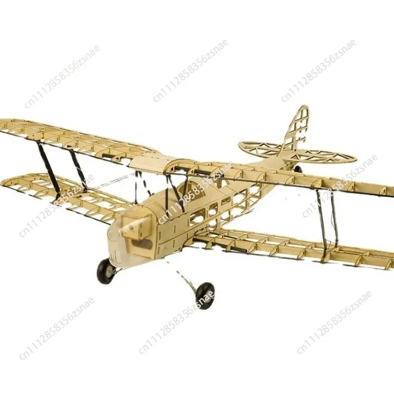 Dwhobby Electric Aircraft Remote Control Fixed Wing Light Wood Tiger Moth Biplane Model Making