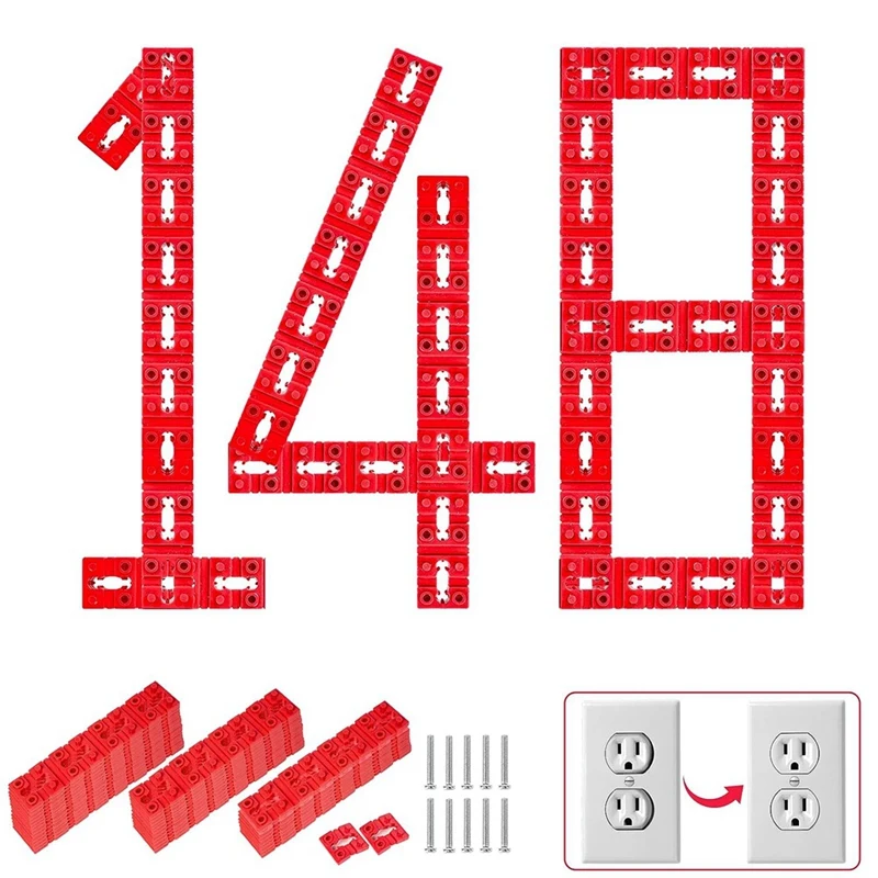 148Pcs Outlet Spacers For Electrical Box+10Pcs Screws,Electric Switch Receptacle Spacers Socket Outlet Shims Extender