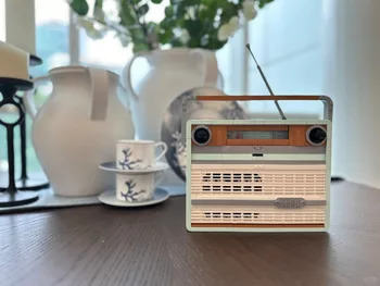 Yaratıcı SİMGELER serisi retro radyo modeli yapı taşları 1970'ler transistörlü radyo müzisyenleri ev dekorasyon çocuk bina blo