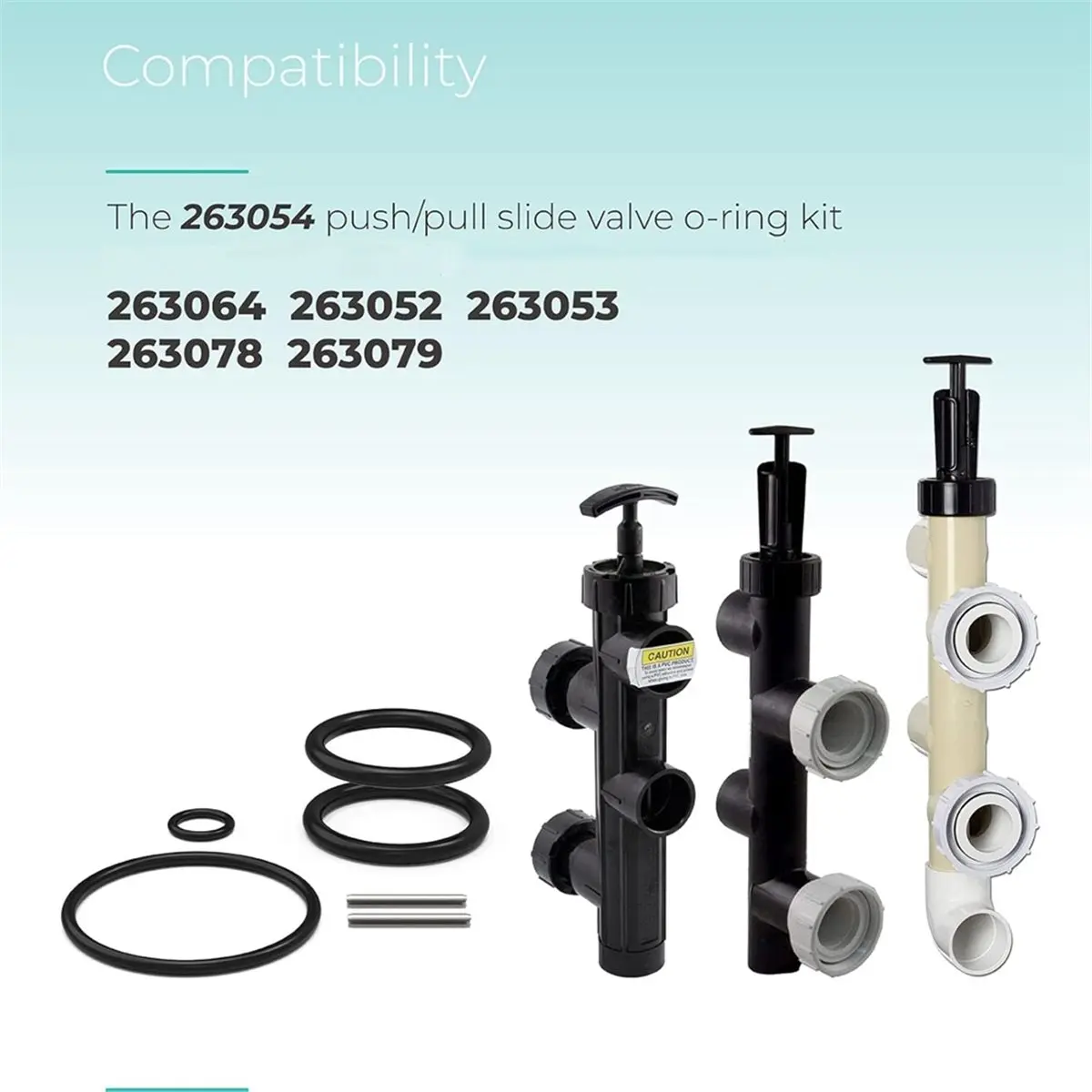 618 Mega Sale 263054 O-Ring Kit for Pentair/PacFab/Sta-Rite Push/Pull Slide Valve 263064, 263052, 263053, 263078, 263079