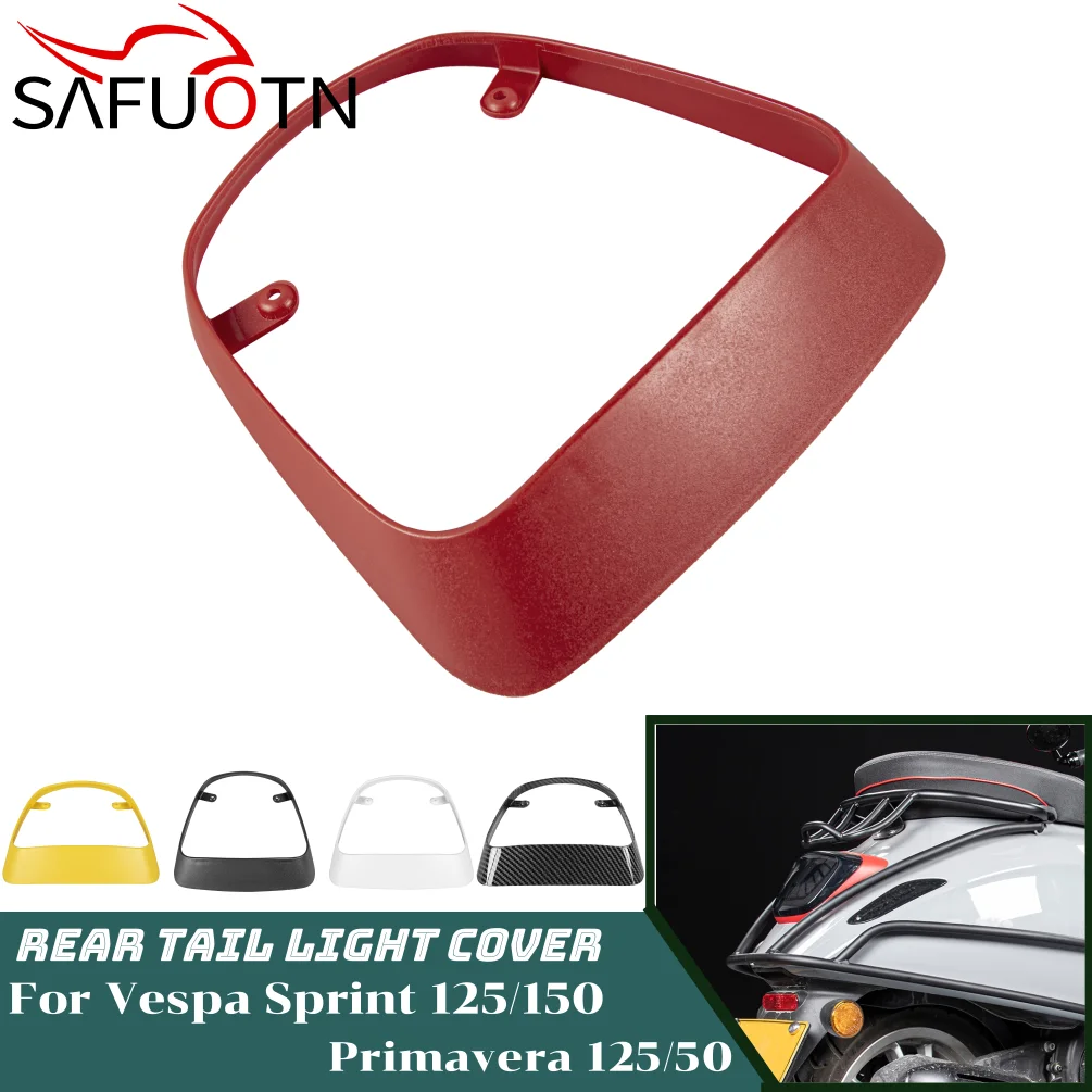 

Motorcycle Tail Light Cover Rear Lamp Protector Guard Frame for Vespa Primavera Sprint 125 150 50 2014-2022 Accessories