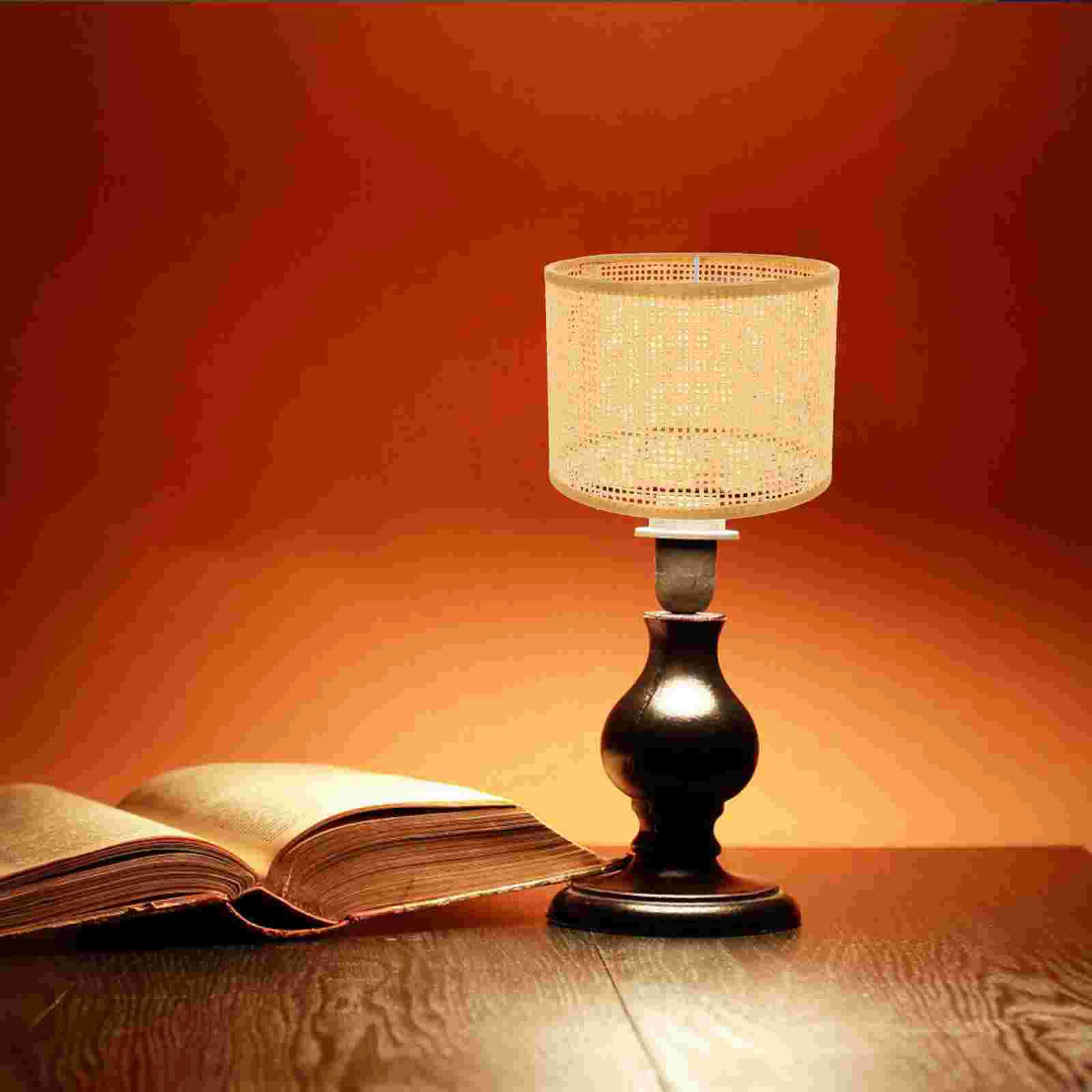 Clip Basket Lamp Shade Rattan Lampshade Pendant Lights Lantern Creative Bulbs