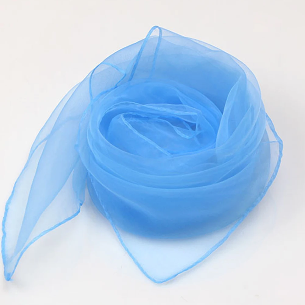 20pcs 작은 스카프 어린이를위한 저글링 댄스 스카프 무대 공연 부드러운 나일론 직물 유치원 파티 선물 액세서리