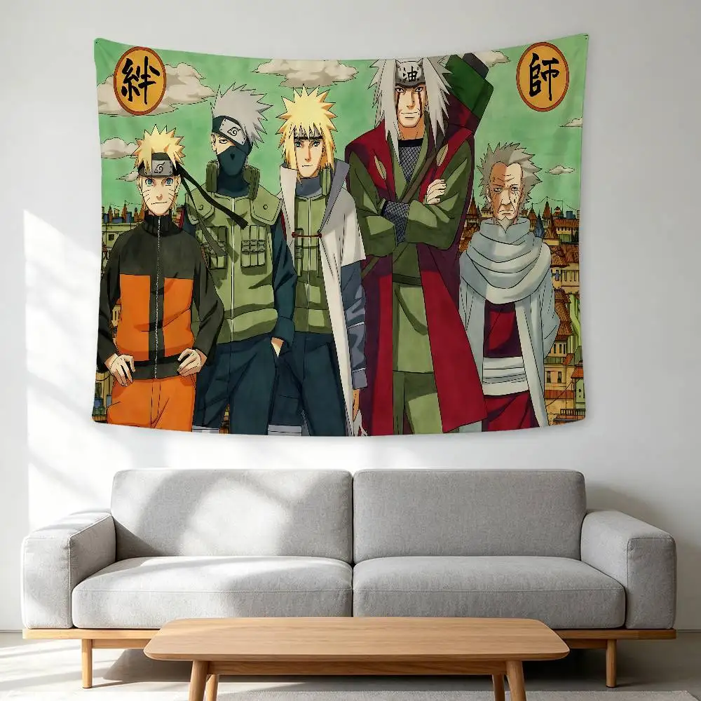 Naruto Kawaii Wall Hanging Tapestry Wall Hanging Psychedelic Hippie Tapestry Bedroom Decoration