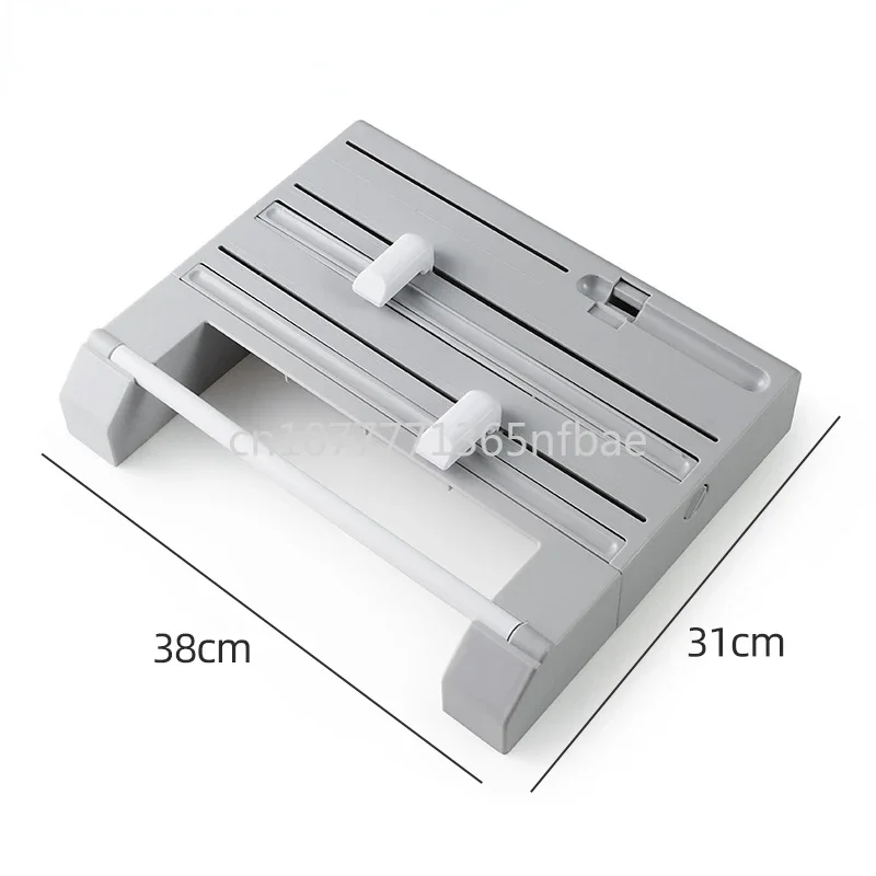 

Multi functional tissue holder, wall mounted 3-in-1 kitchen aluminum foil and film dispenser