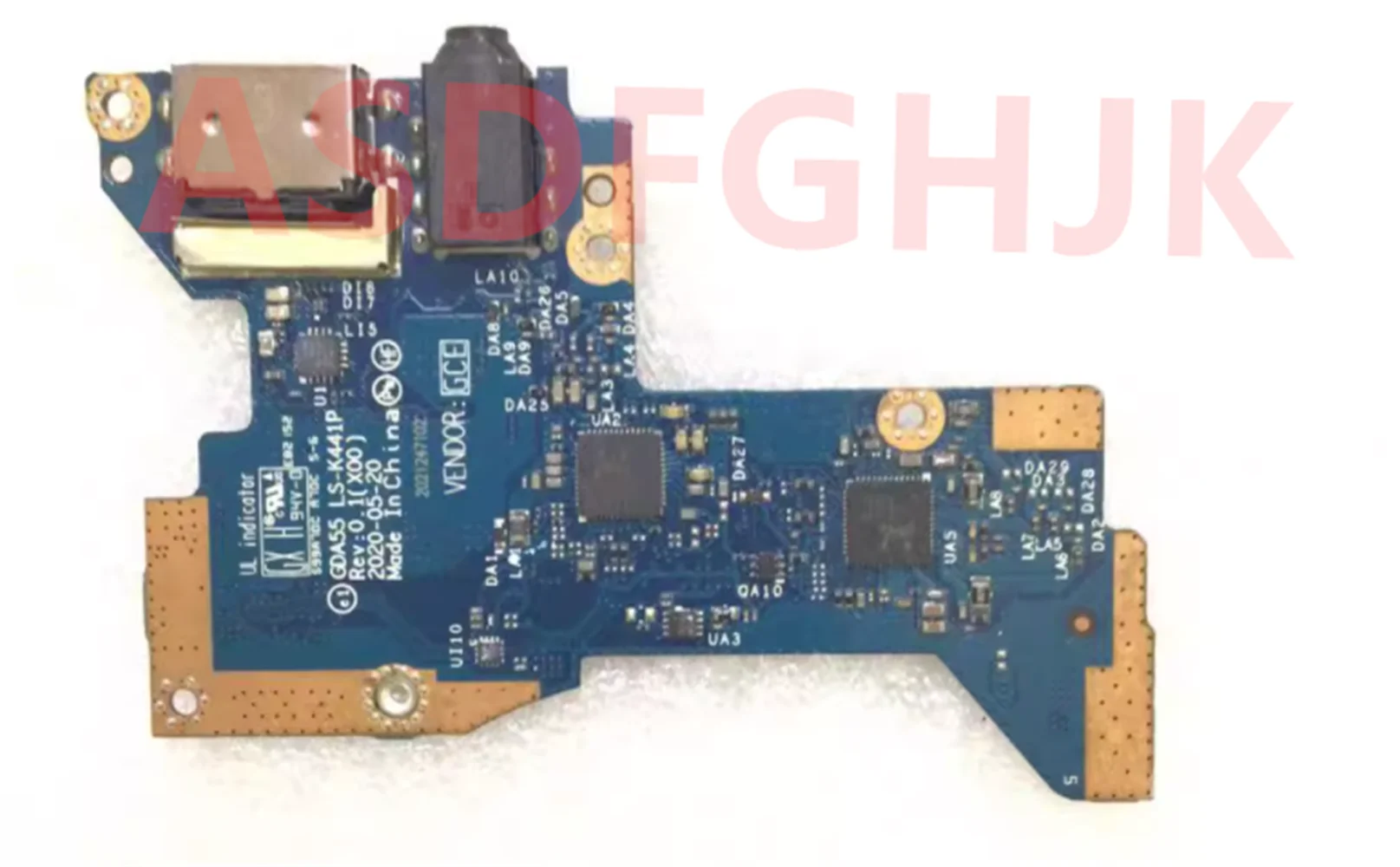 Original LS-H981P for DELL Latitude 9510 9520 USB board Audio board 07J05H LS-H981P 01RVJ2 GDA55 LS-K441P 0207UT test OK