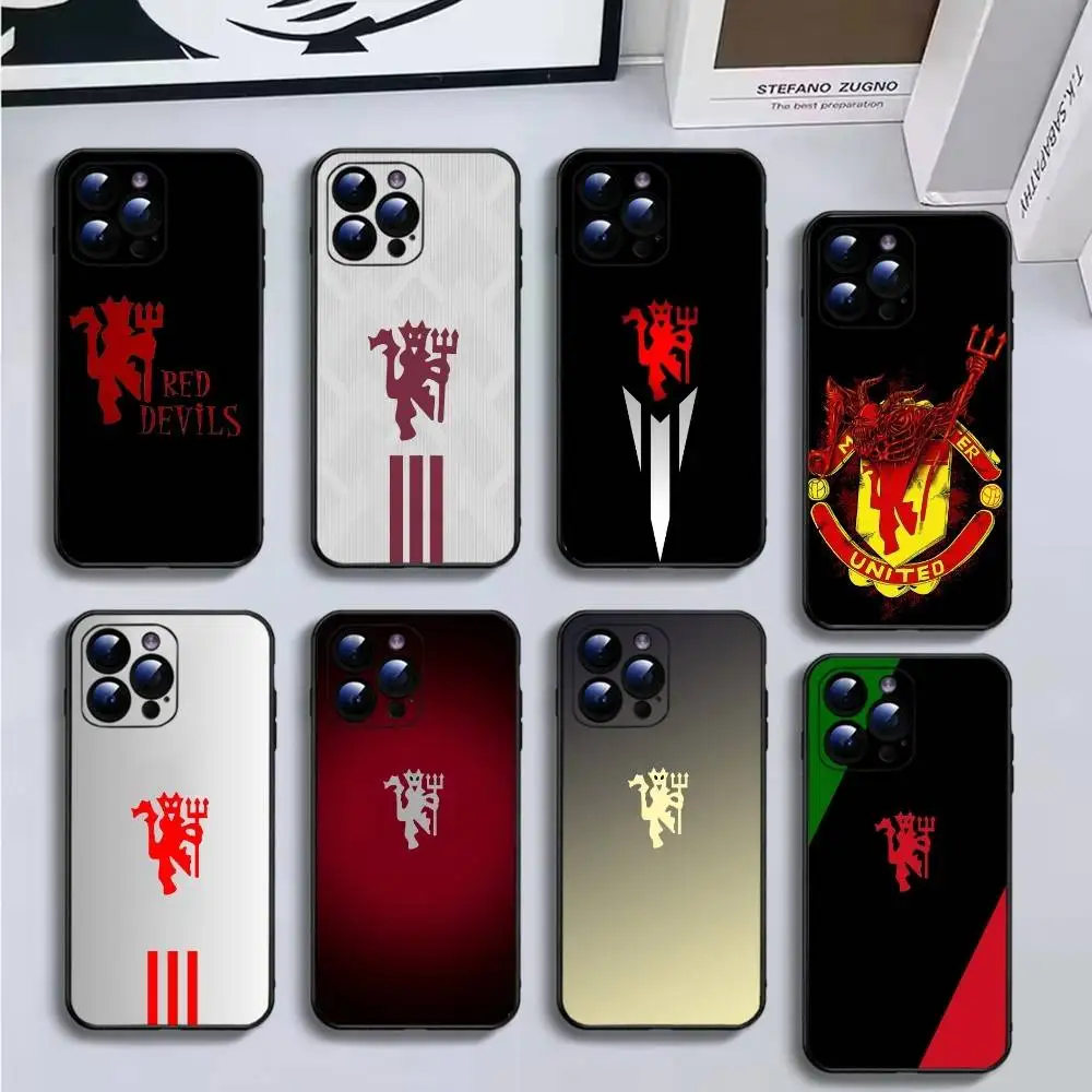 

m-manchester wallpaper Phone Case For iPhone17,16,15,14,13,12,11 Plus,Pro Max,Soft Black Cover