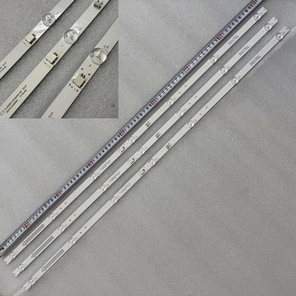 3pcs/set LED Strip For LVU430BEDX 43UP7000PUA 43UN70006LA 43UN70003LA TCL43D07-ZC62AG-05
