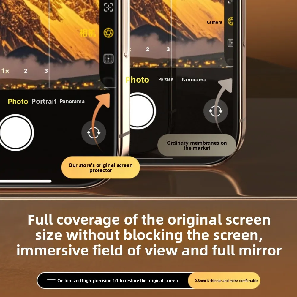 واقي شاشة مقسى عالي الدقة لهاتف آيفون 17 طلاء Oleophobic سهل التركيب زجاج مقسى ثلاثي الأبعاد ثني ساخن 1-3 قطعة