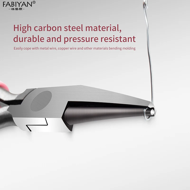 Alicate côncavo redondo, joias diy, artesanal, aço de alto carbono, alicate de nariz redondo, mini alicate de enrolamento de fio, ferramentas de manicure