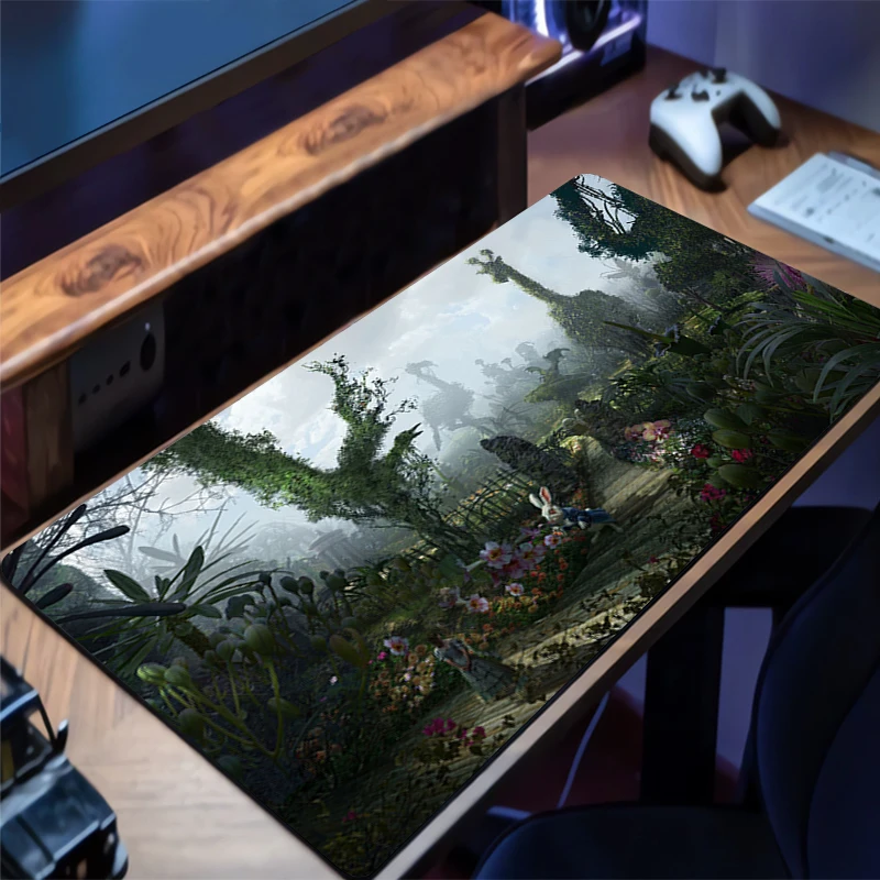 Anime computador mouse pad alice sonho gamer grande kawaii mouse pads gaming mousepad macio mesa mause teclado mouse tapete