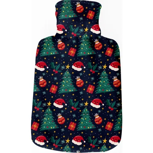 New Year's Design Patterned Cute Hot Water Bag Hand Warmer Christmas Heat Water Bottle Pack Thermophore Jug Bag For Hot Water