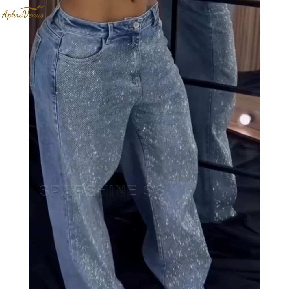 

New Y2K Hip Hop Jeans Women Vintage Washed Loose Fit Denim Pants High Waist Casual Street Style Oversized Denim Streetwear