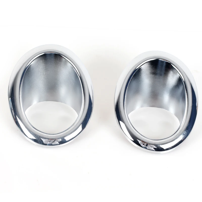 2PCS For Nissan X-TRAIL XTRAIL T31 2011 2012 Car Front Bumper Fog Lamp Light Chrome Cover Frame Foglight Trim Lid Bezel Hood