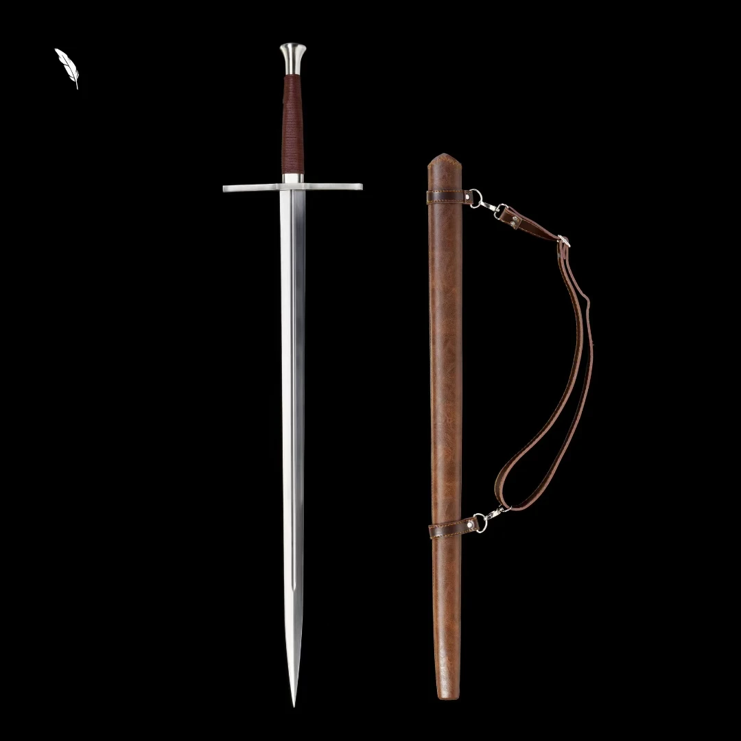 Battle Ready European Jian Sword Sharp 1090High Carbon Steel Blade Full Tang Steel Guard