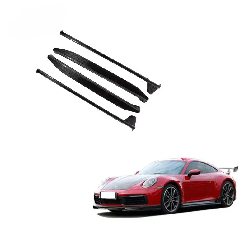 

BM Car Body Parts 911 992 Carrera S Side Bumper Kits Dry Carbon Fiber TKT Style Side Skirt For Porsche 911 992 Side Skirt