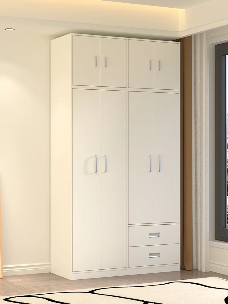 Armoire pour enfants de style crème, chambre familiale, armoire économique deux à trois et quatre portes