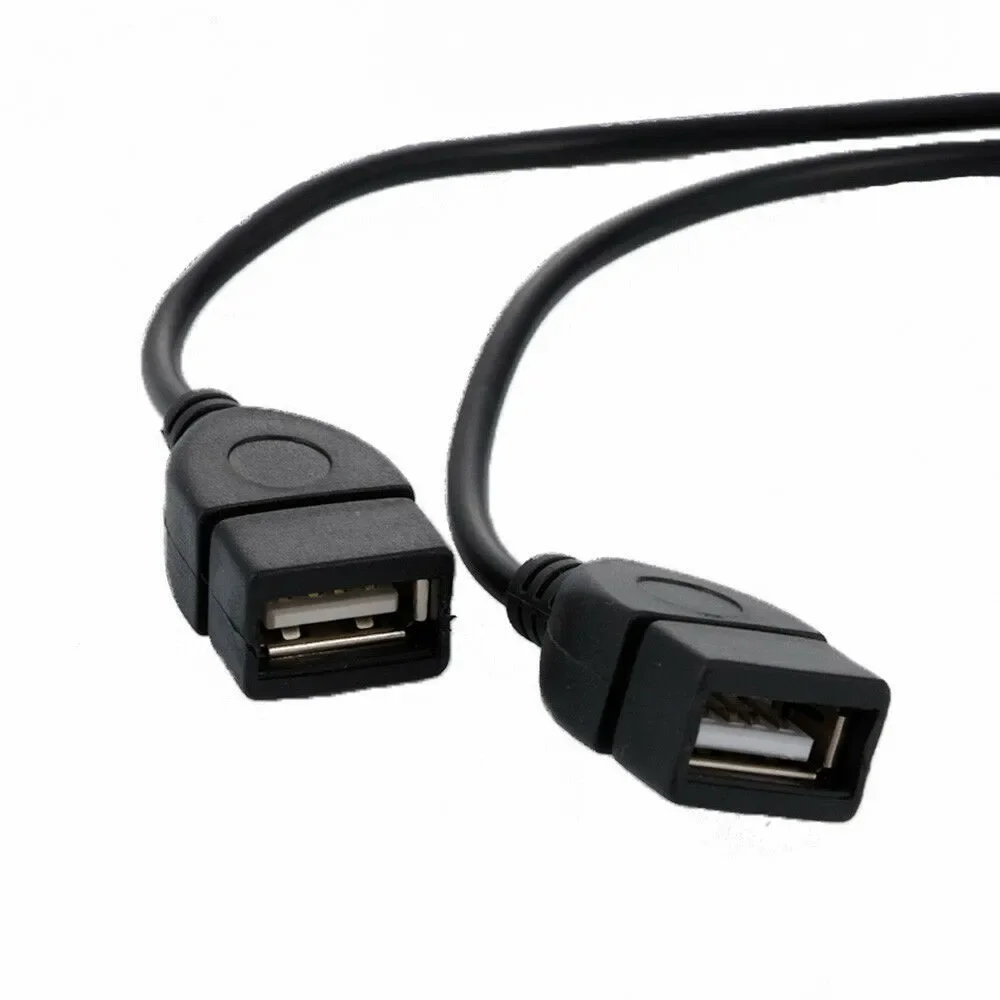USB 플래시 드라이브 또는 카드 리더기 읽기용, 암수 USB 2.0, 오디오 플러그 어댑터, 5V 블랙 케이블 익스텐션 내구성, 3.5mm, 신제품