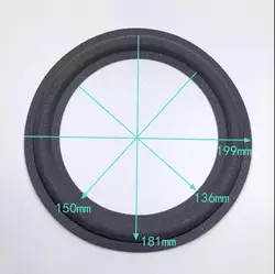 GHXAMP For 301 Imported 8 inch 199mm 136mm Foam Side Ring Speaker Maintenance Edge Accessories 2PCS