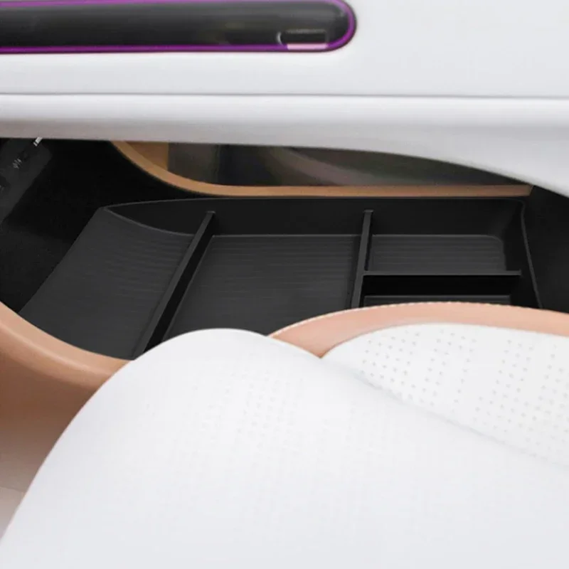 Car Below Console Armrest Compartment Organizer Tray Door Tidying For AVATR 07 2024-Present Vehicle Storage Container Accessory