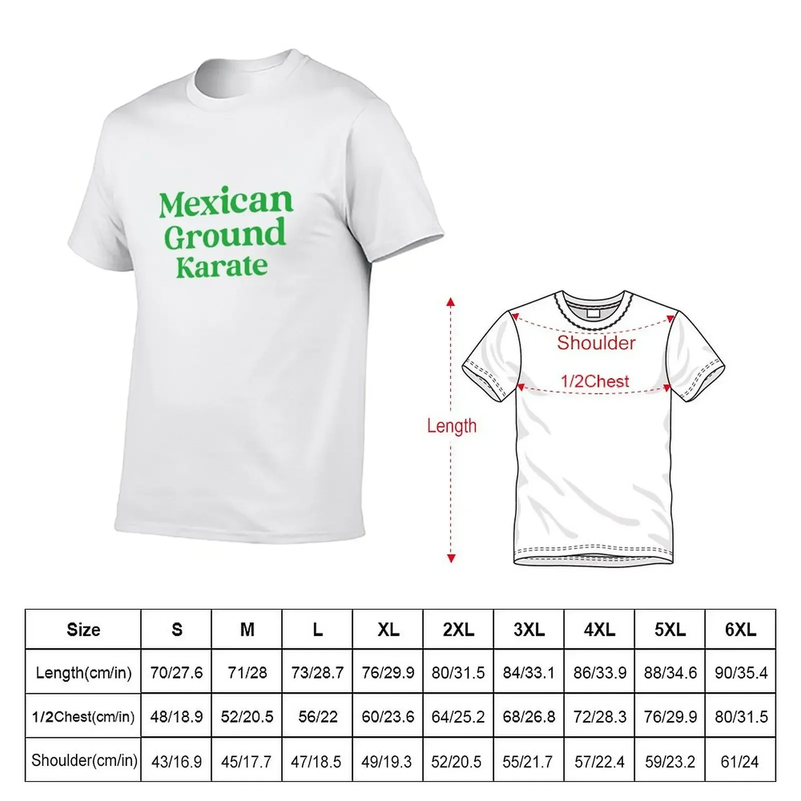 Brazilian Jiu Jitsu | Mexican Ground Karate - BJJ T-Shirt customizeds street wear Short sleeve tee mens t shirt graphic