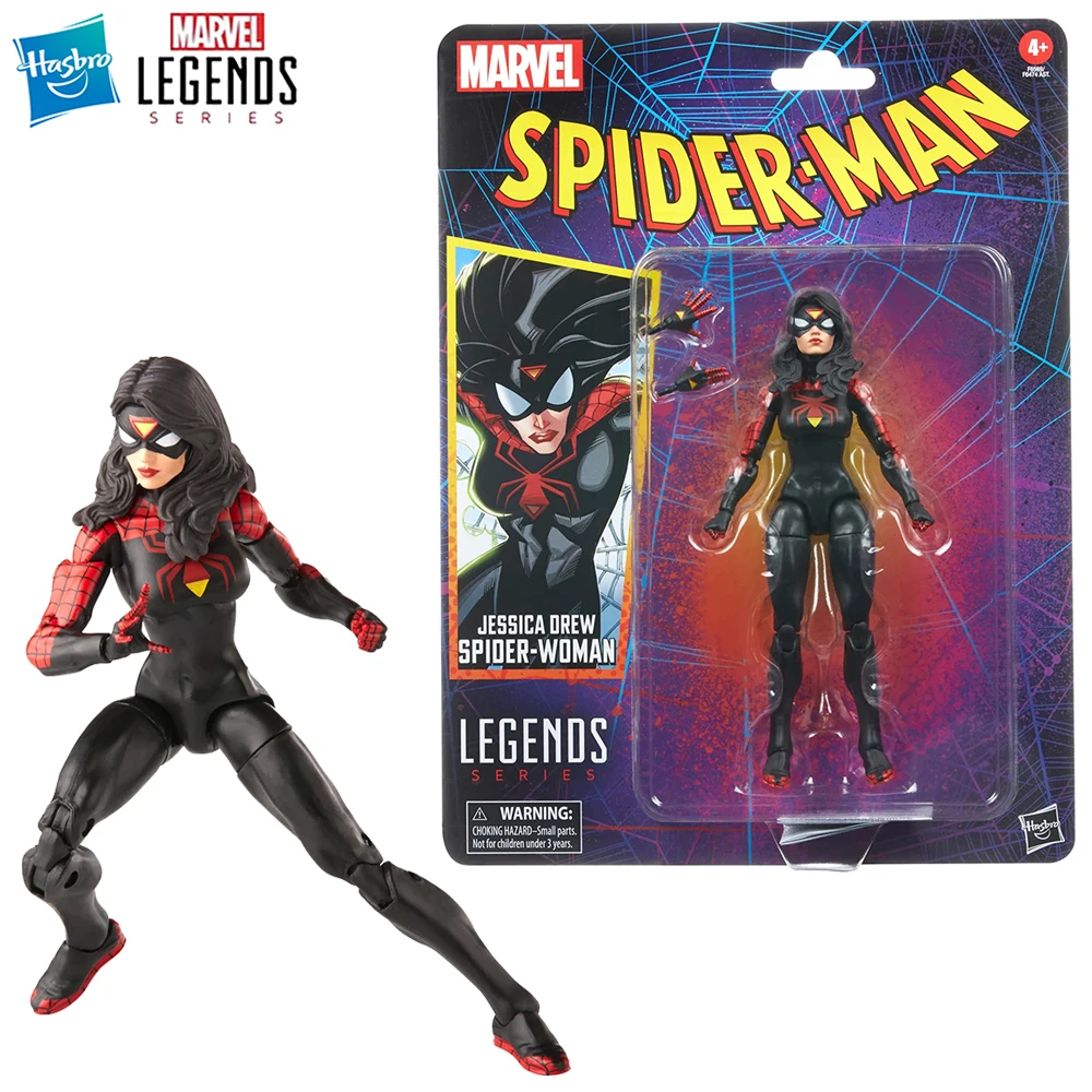

[In-Stock] Hasbro Marvel Legends Series Jessica Drew Spider-Woman 15cm Collectible Anime Action Figure Nice Comic Model Toys