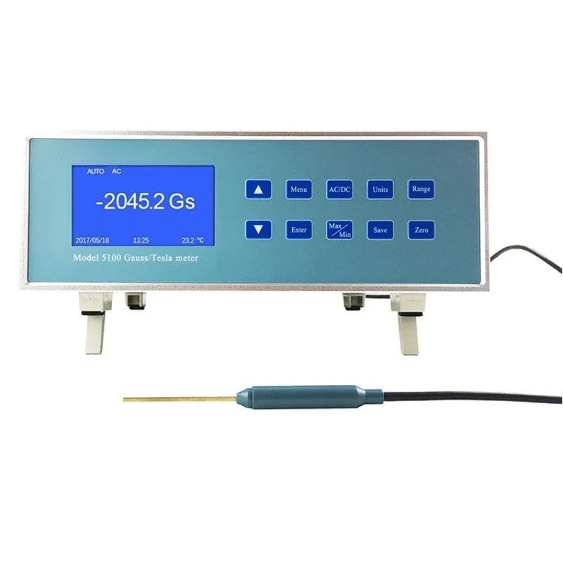 High-precision digital Gaussian Tesla meter magnetometer, magnetic field strength measuring instrument