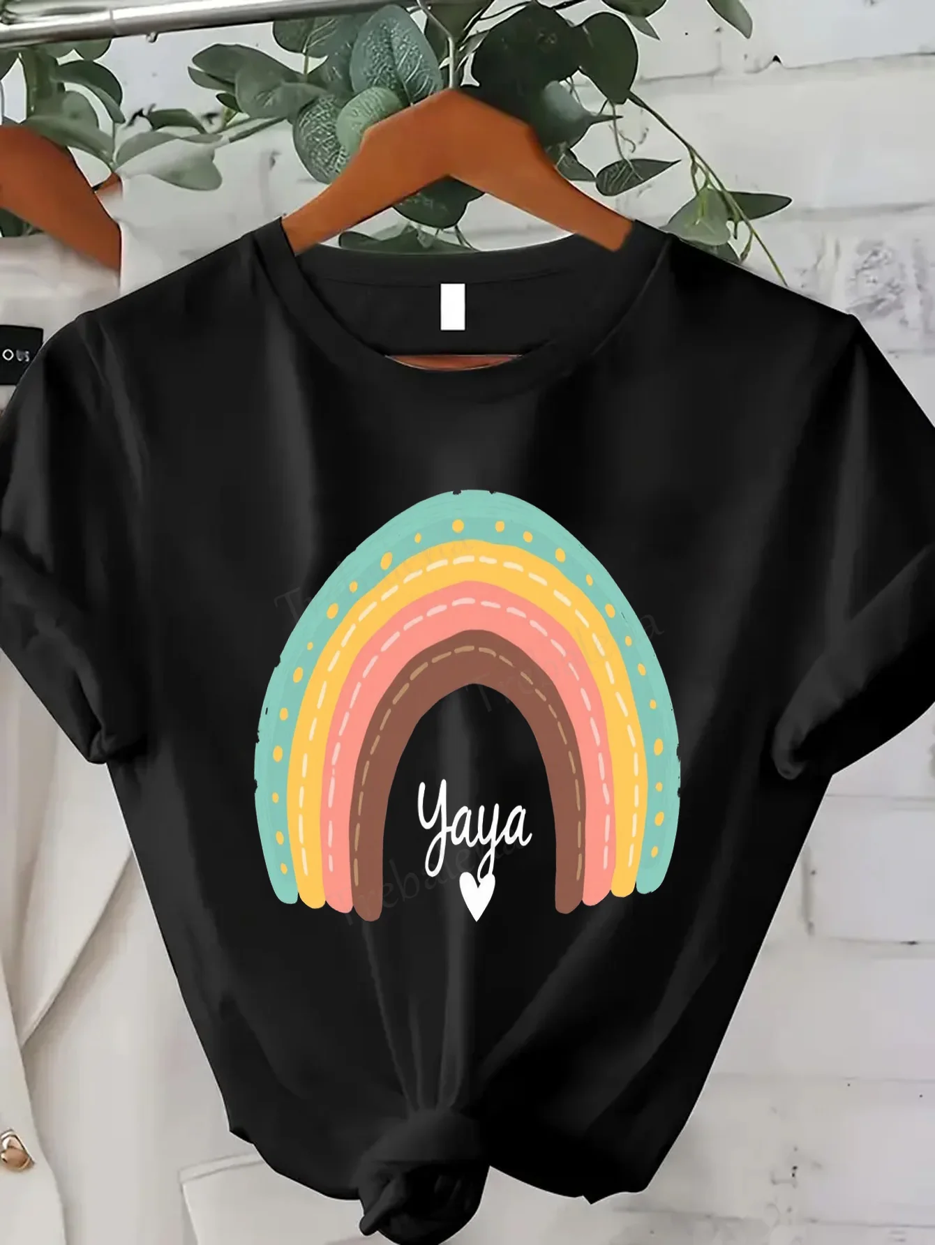 

Женская футболка Футболка Rainbow Yaya — милая и повседневная женская футболка