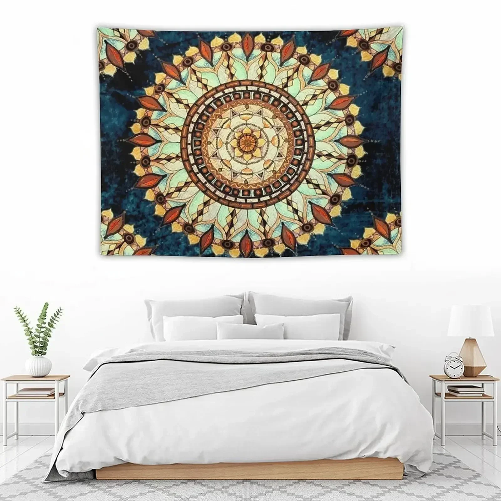 Mandala Boheemse spirituele meditatie ontwerp tapijt muur opknoping muur buiten decor tapijt