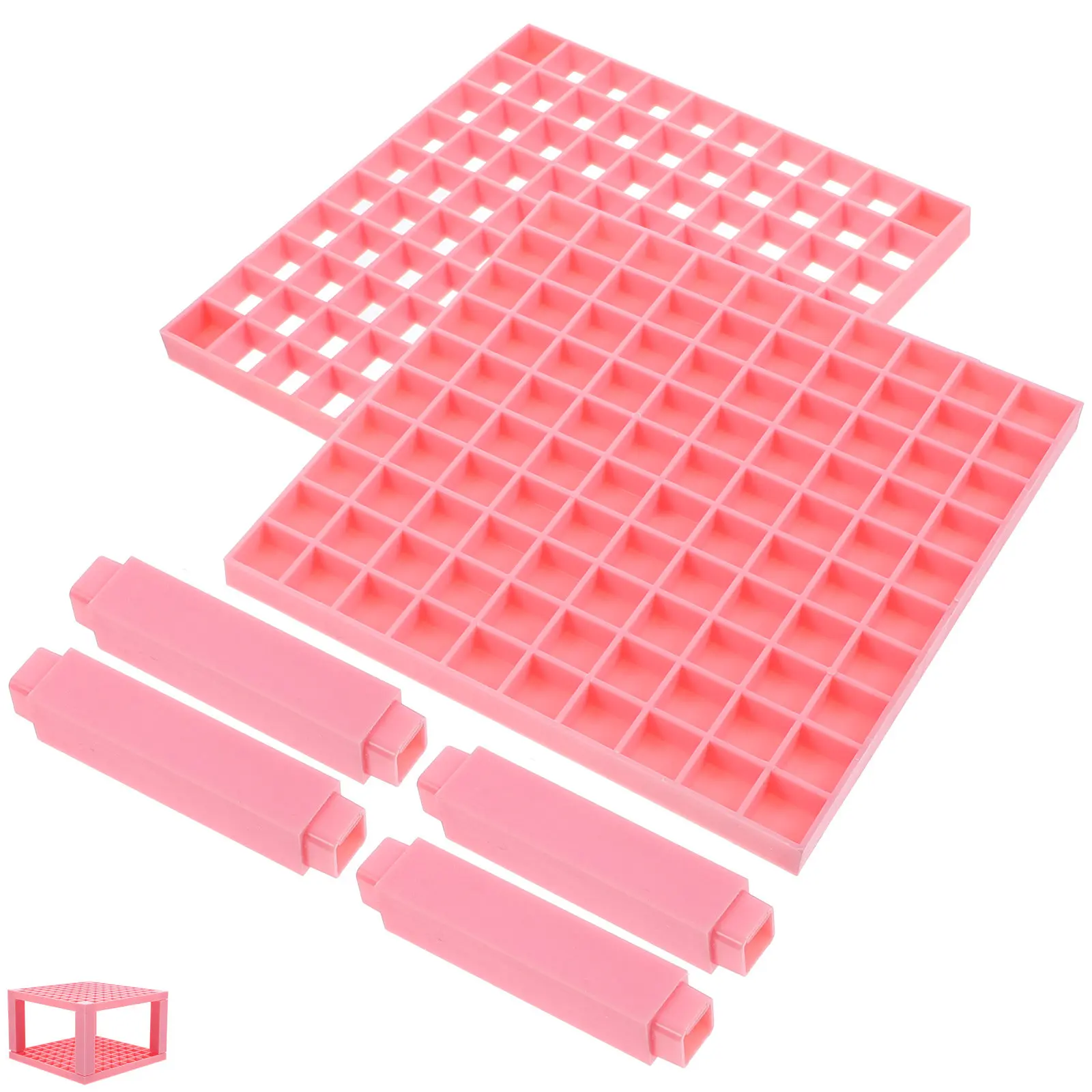 Plastic Pen Storage Rack Multi Holes Wall Mount Brush Holder For Markers Pencils Art Tools Students Artists Painters