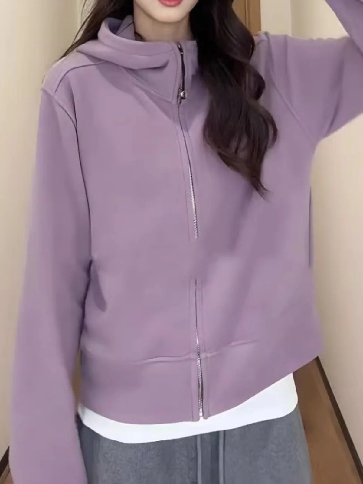 

Толстовки с капюшоном на молнии, женские всесезонные повседневные спортивные толстовки с капюшоном, комфортная модная одежда для тренажерного зала и фитнеса, Y2K Sudadera, флис на Хэллоуин