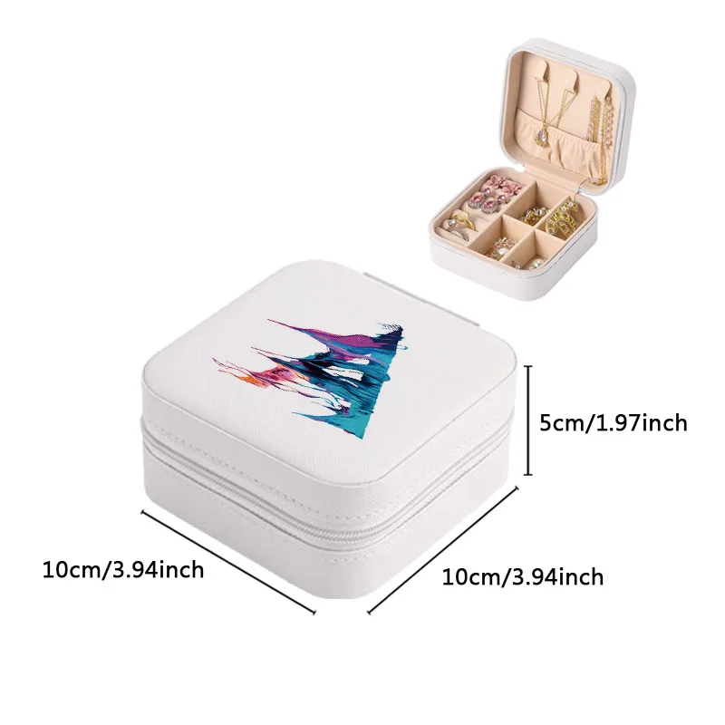 2026 مجوهرات النعش المحمولة مجوهرات القرط المنظم الطلاء سلسلة لينة بطانة صندوق عرض المرأة حقيبة مستحضرات التجميل سعة كبيرة