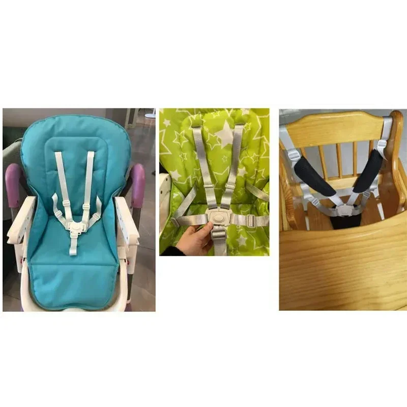 Portable Baby Dining Chair Fixed Belt Washable Baby High Seat Strap Outsidoor Infant Feeding Dinning Cover Seat with Safety Belt