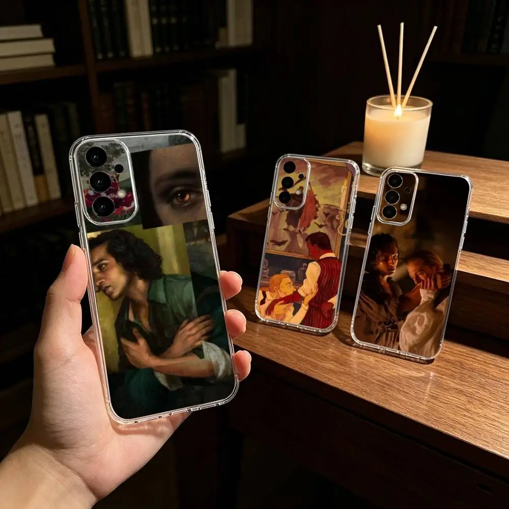 COOL Interview with the V-Vampire Film Phone Case For Samsung S25,24,21,22,23,30,Ultra,20,Plus,Fe,Lite,Note Transparent Cover