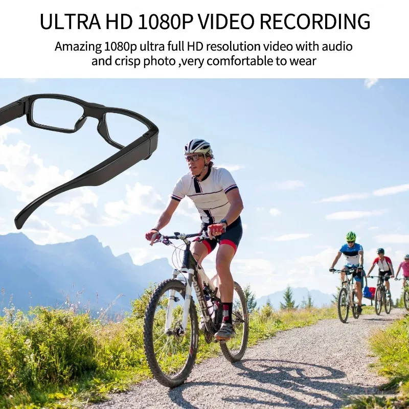 Mini cámara HD 1080P para disparar, grabadora de vídeo HD, gafas para conducir en bicicleta, gafas inteligentes con cámara para exteriores