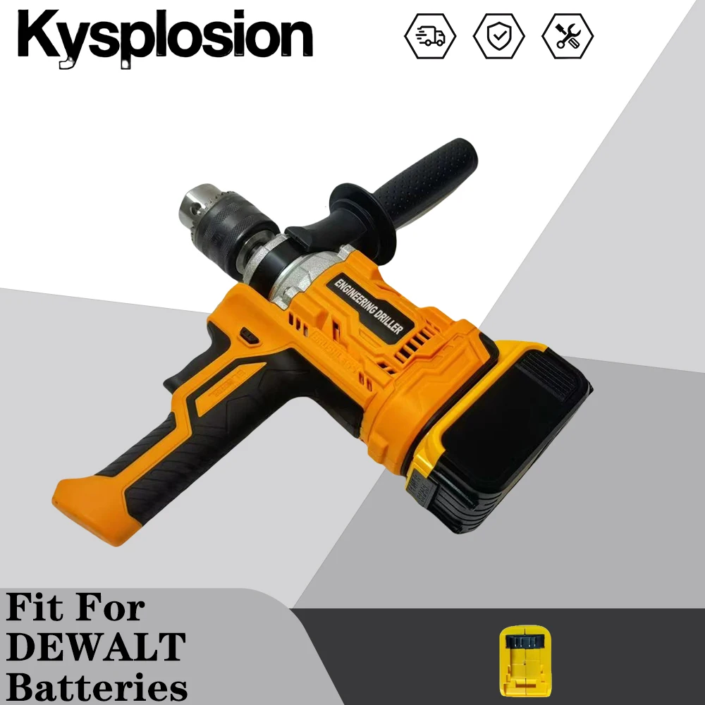 Brushless Lithium Cordless Mixer for DeWalt 20V Compatible High-Power Concrete Drill for Mortar Steel/Concrete/Ice Drilling