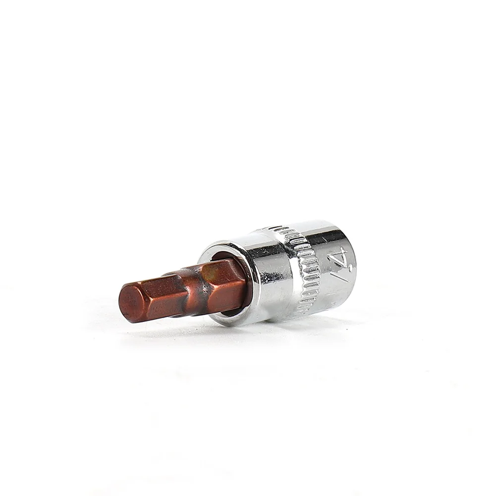 1Pc 1/4 "Antrieb Hex Buchse Bits Set 3mm 4mm 5mm 6mm 7mm 8mm Schraubendreher Bit Für Innensechskant Hand Werkzeug H3 H4 H5 H6 H7 H8 – Detail 5
