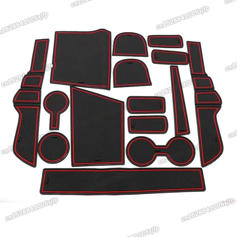 Car Interior Door Slot Cup Mat Anti-slip Pad  for Hyundai Elantra CN7 2021 2022 2023 2024 Accessories Auto Styling Parts Lining