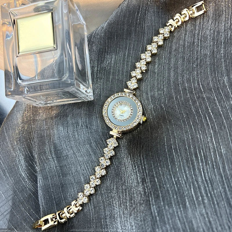 고품질 럭셔리 라인 석 여성 석영 손목 시계 패션 로마 다이얼 손목 시계 Relogio Feminino Relojs Para Mujer