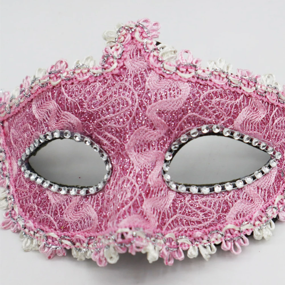 Halloween Christmas Masquerade Ball Decorative Prop Adult Half-Face Mask Retro Masks Venetian Party Beauty Princess Mask Prop