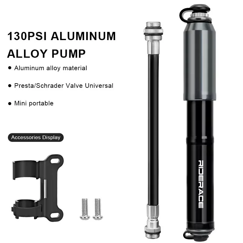 MTB Road Bicycle Tire Inflator Schrader Presta Valve Bike Pump Portable Mini Cycling Hand Air Pump High Pressure Ball